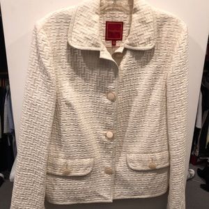 Cole Haan Leather Trim Jacket